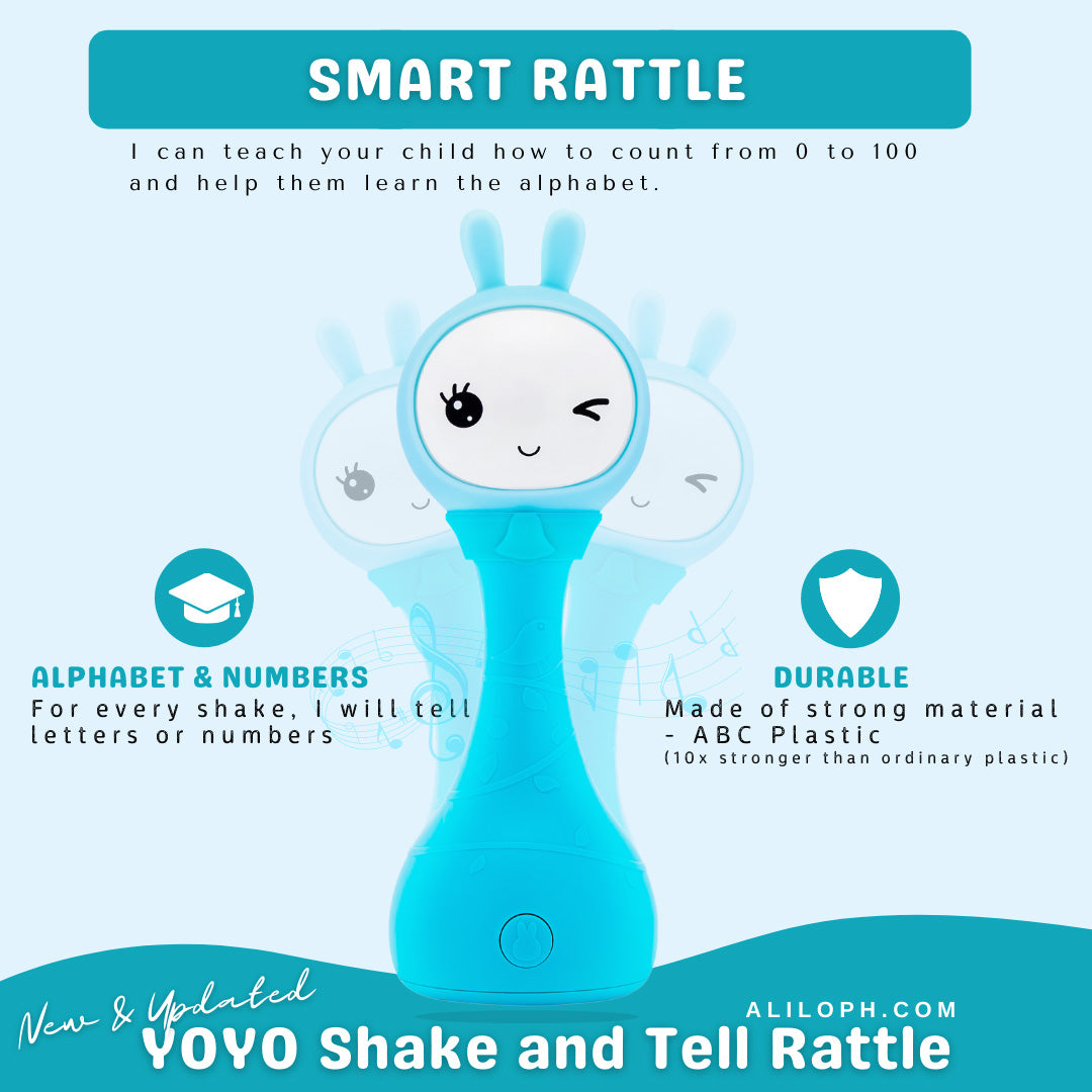 Alilo Yoyo Shake & Tell Interactive Rattle - Pink