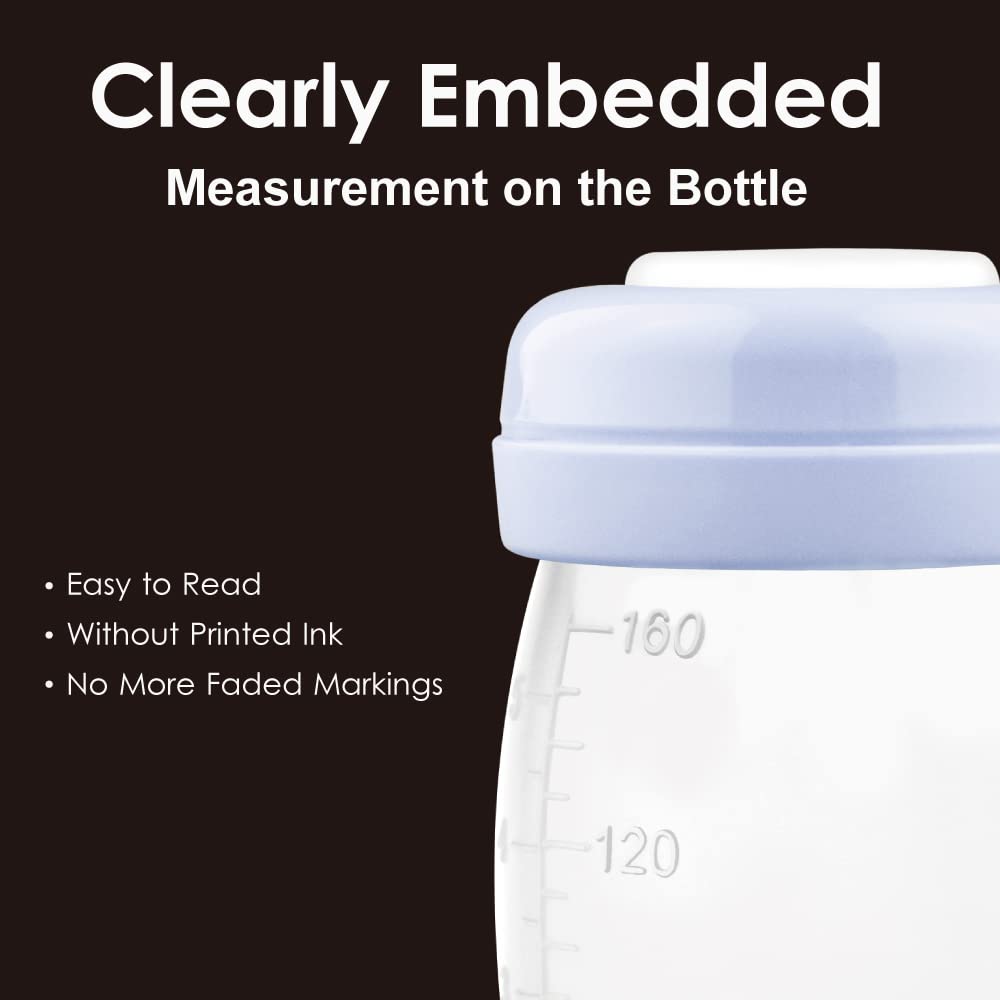 Maymom Wide-Neck Breastmilk Storage Bottles for Spectra, 160ml (8pk)