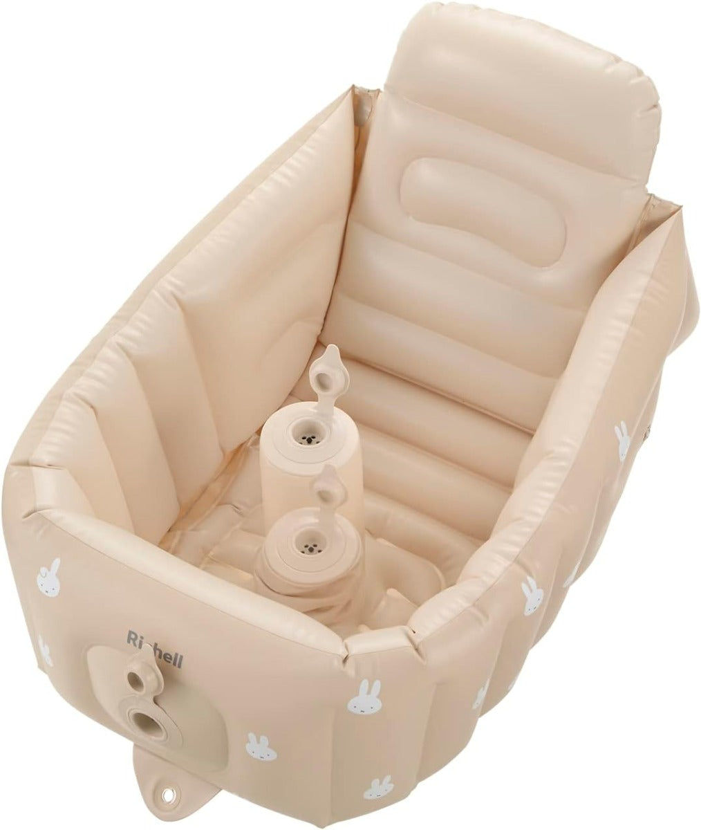 Richell Soft Inflatable Baby Bath Tub Step Up (2 Designs) - Pupsik Singapore