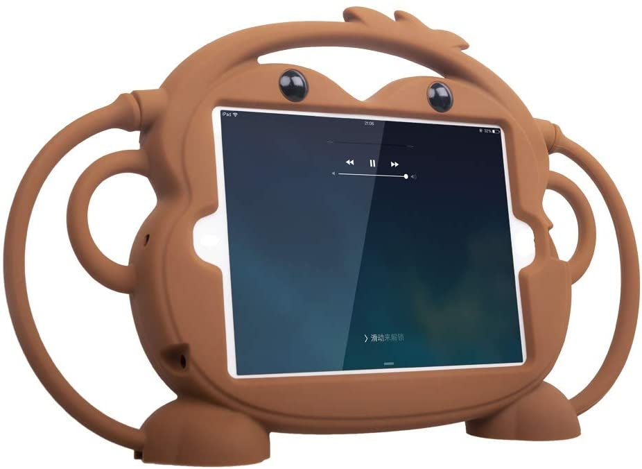 Monkey Silicone Bumper Case for iPad Mini 1/2/3/4/5 – 7.9inch - Brown - Pupsik Singapore
