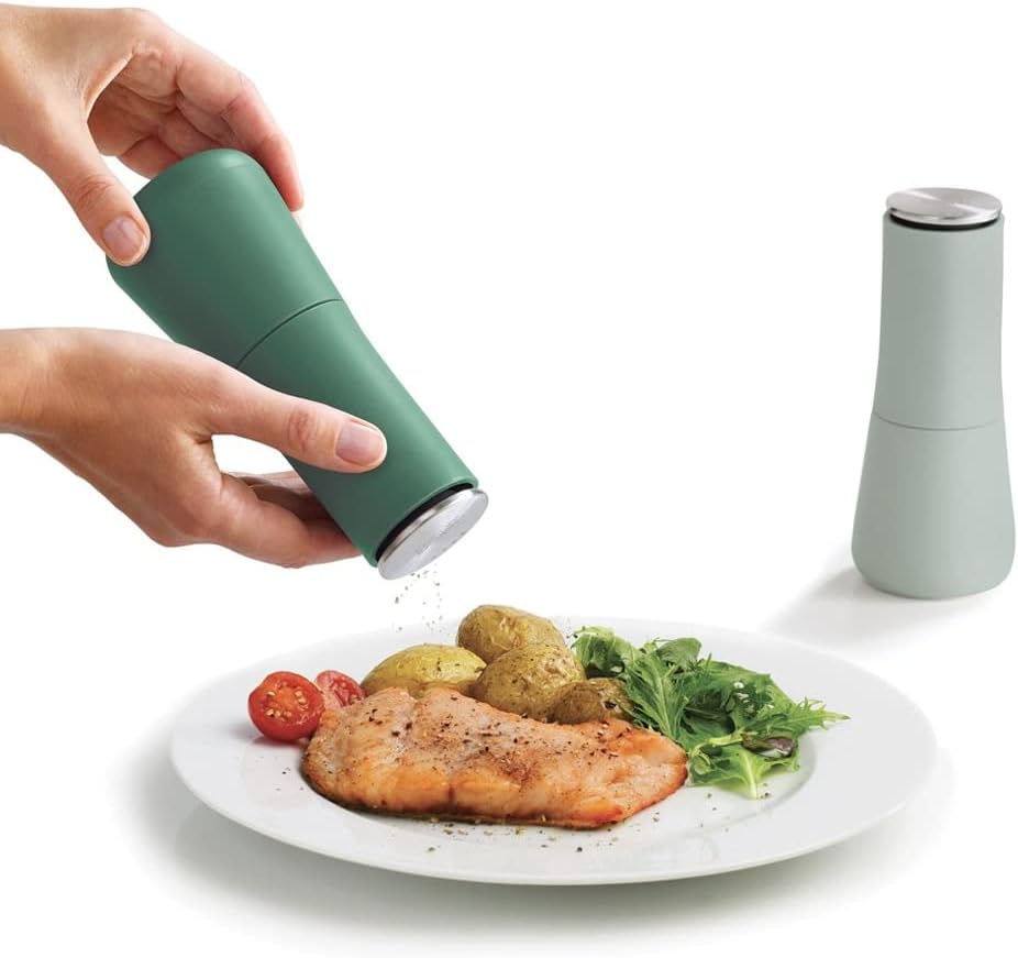 Joseph Joseph Milltop Salt & Pepper Mills (2 Colors) - Pupsik Singapore