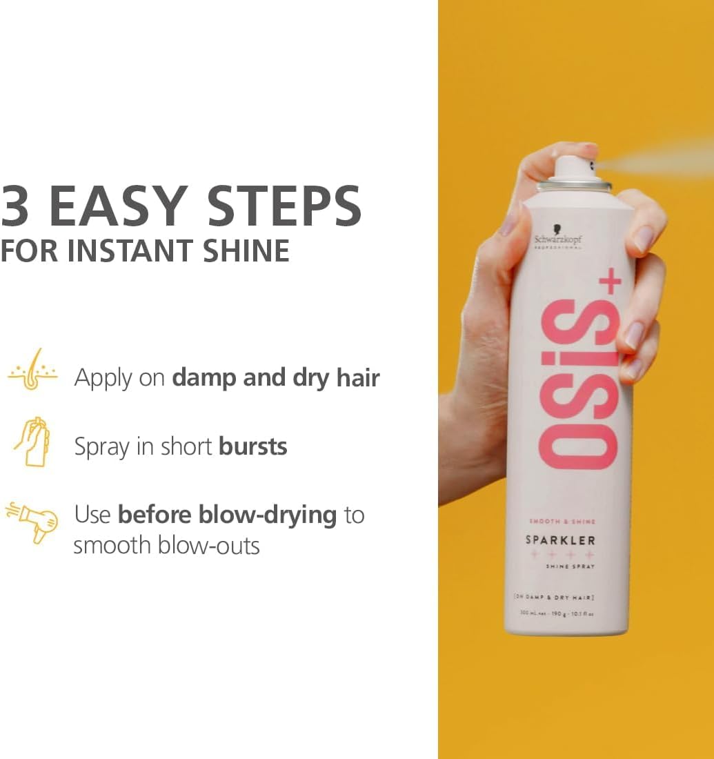 Schwarzkopf Osis+ Sparkler Shine Spray, 300ml (Exp 02/27)