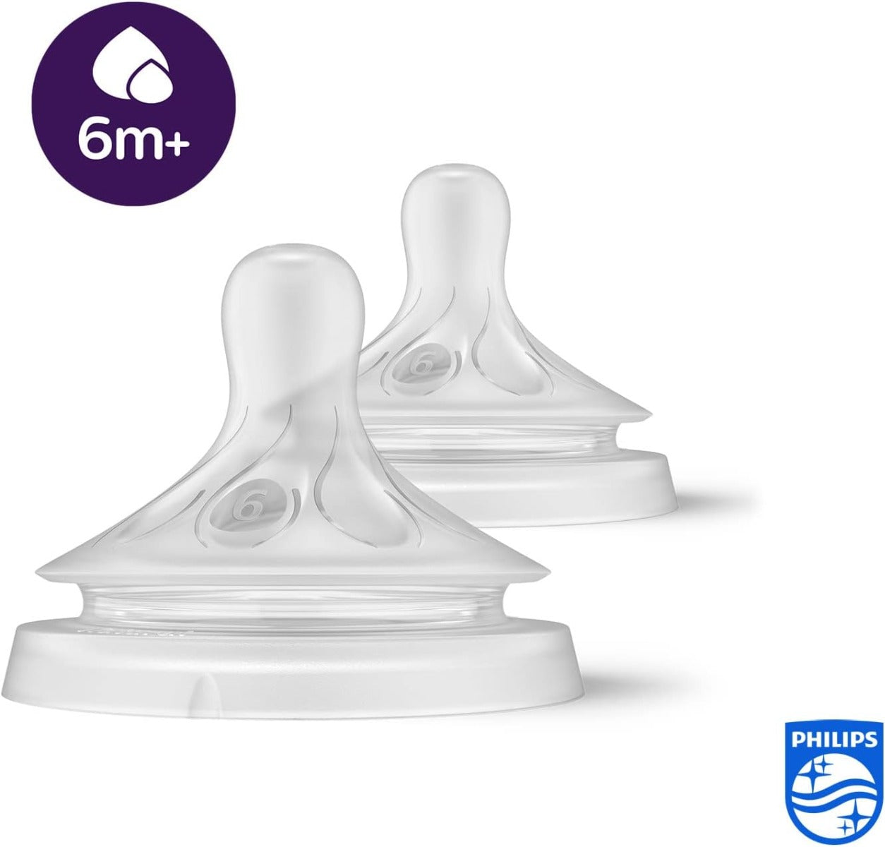 Philips Avent Silicone Natural Response Nipples, 2pk (6 Sizes) - Pupsik Singapore