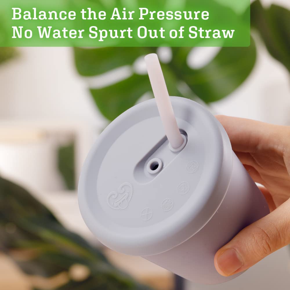 Haakaa Silicone Sippy Straw Cup (4 Colours) - Pupsik Singapore