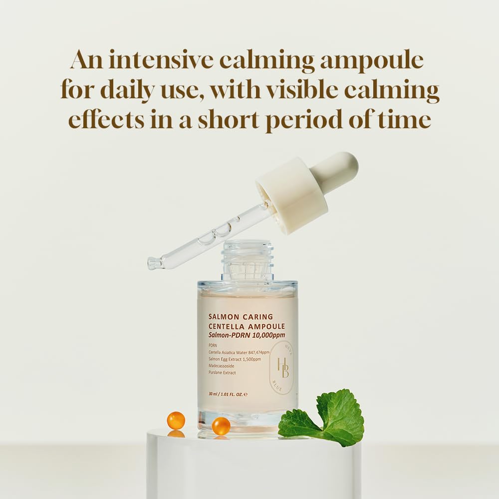 HEVEBLUE Salmon Caring Centella Ampoule, 30ml (Exp 05/28)