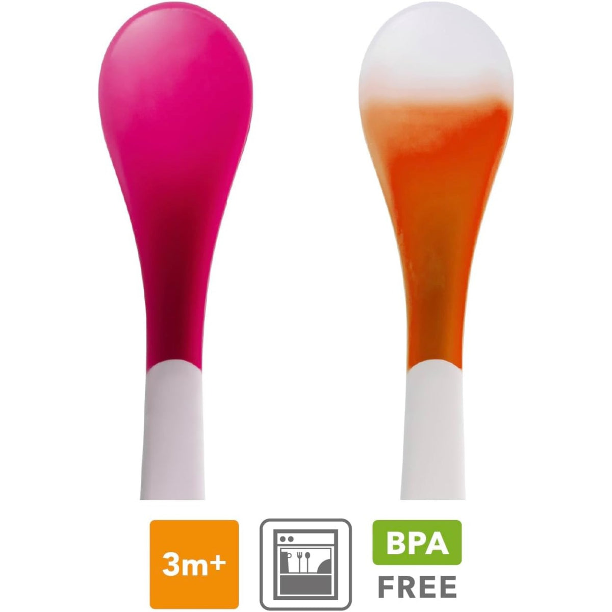 Munchkin White Hot Infant Spoons, 4pk