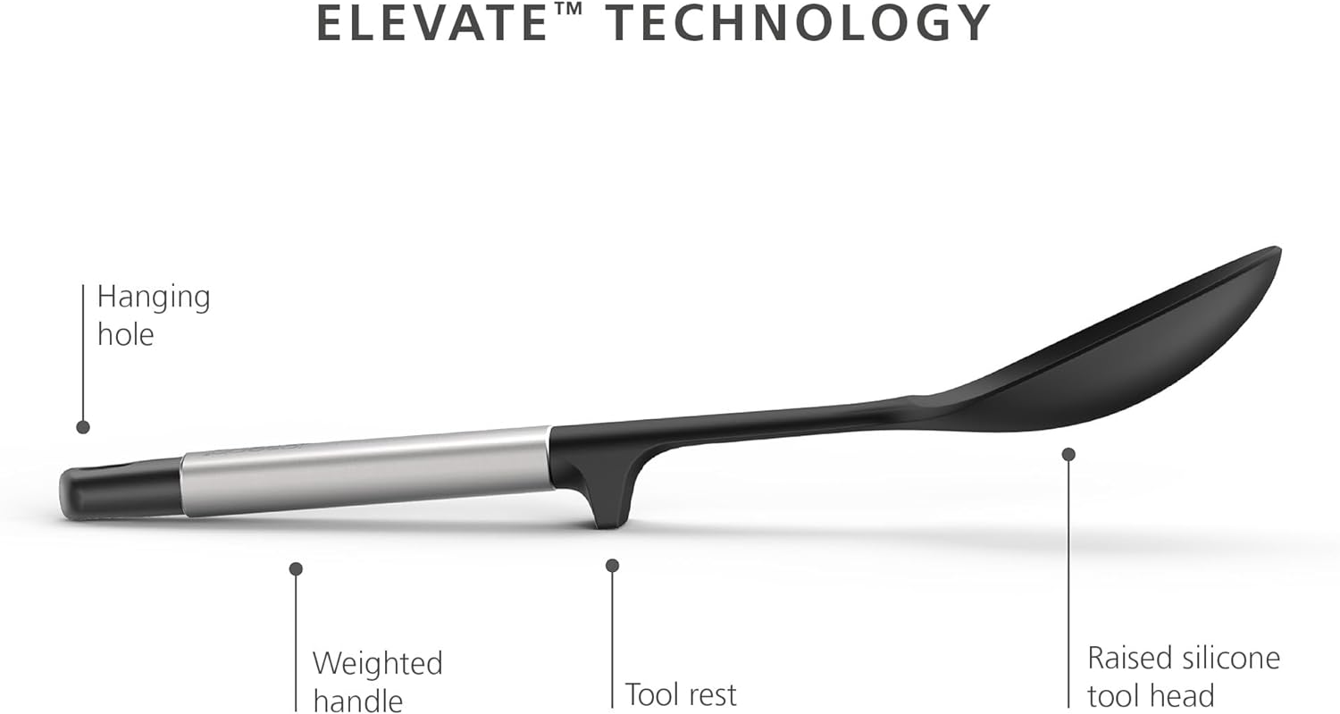 Joseph Joseph Elevate Stainless-Steel Silicone Solid Spoon