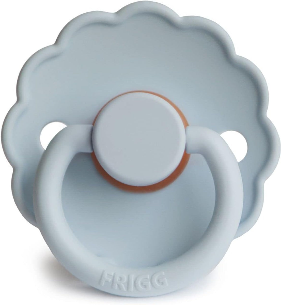FRIGG Daisy Latex Baby Pacifiers, 1pk – Powder Blue (2 Sizes)