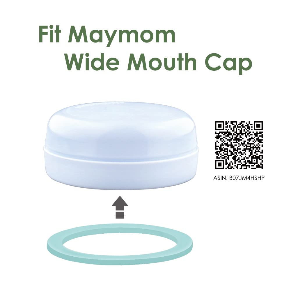 Maymom Bottle O Rings for Wide-Mouth Bottles, 6pk