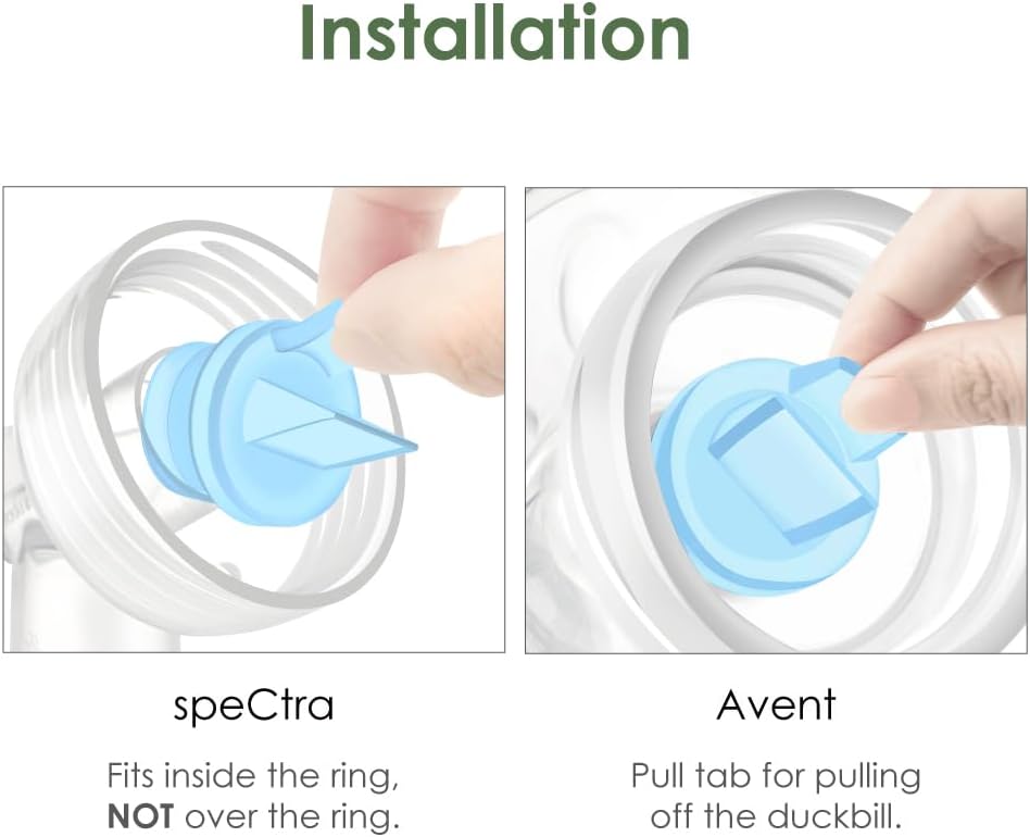 Maymom 2nd Gen Duckbill Valve for Avent & Spectra, 6pcs (2 colors)