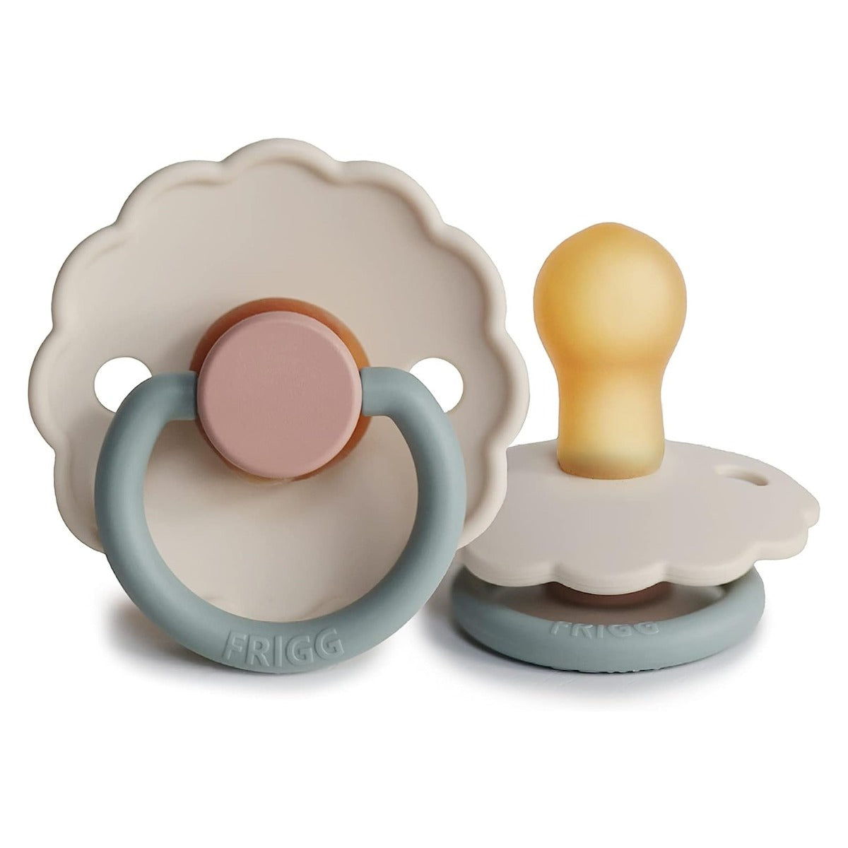 FRIGG Daisy Latex Baby Pacifiers, 1pk – Cotton Candy