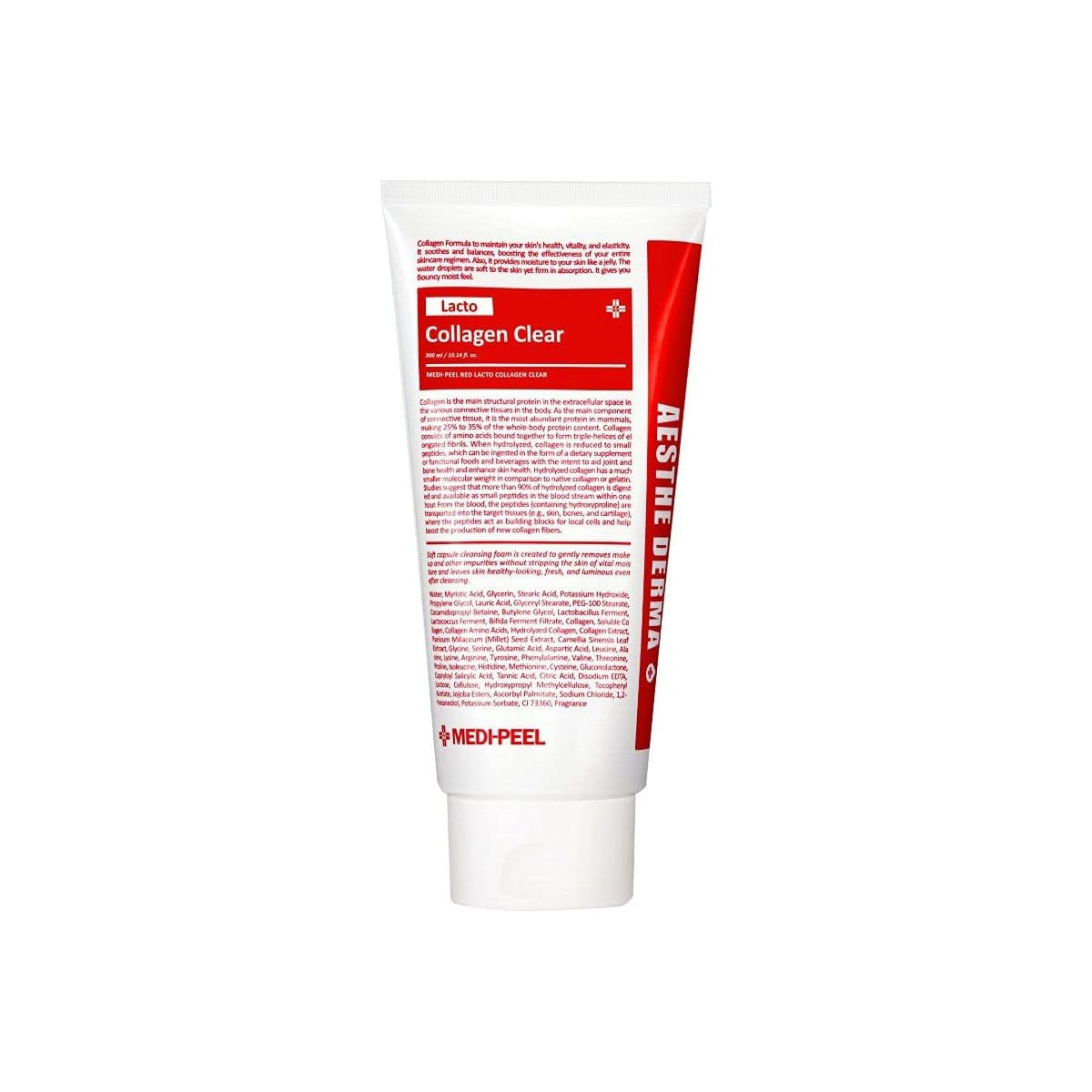 Medipeel Red Lacto Collagen Clear 2.0 Facial Cleanser, 300ml (Exp 01/28)
