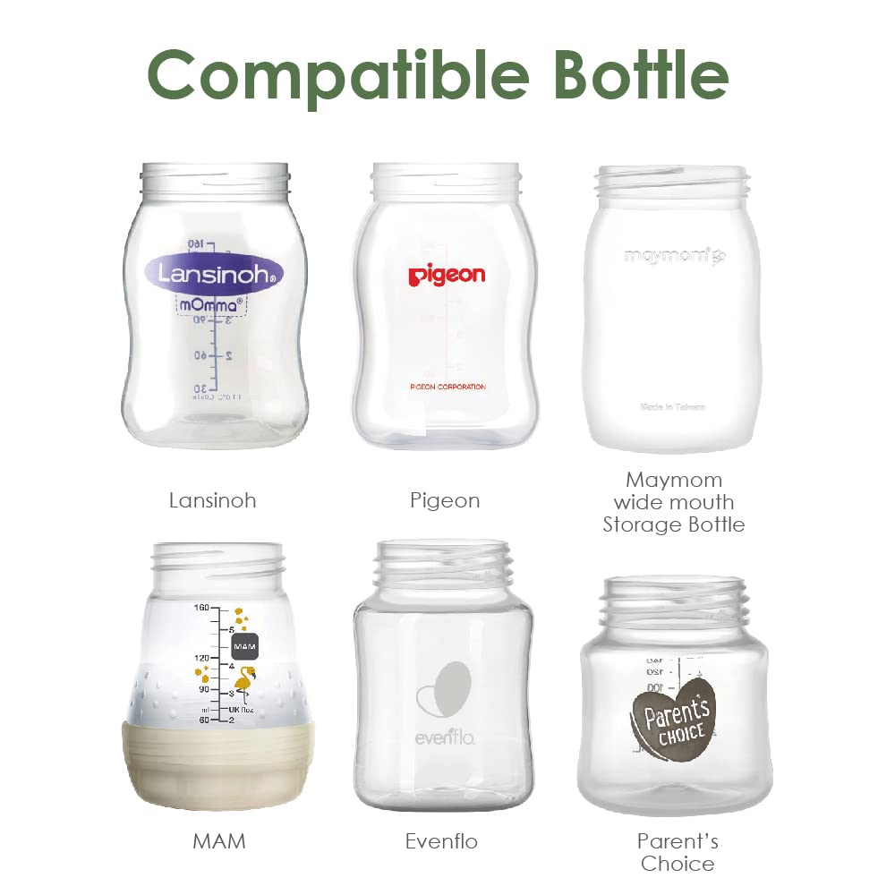 Maymom Conversion Kit for Medela Pumps to Lansinoh, MAM, Pigeon Bottles, 2pk