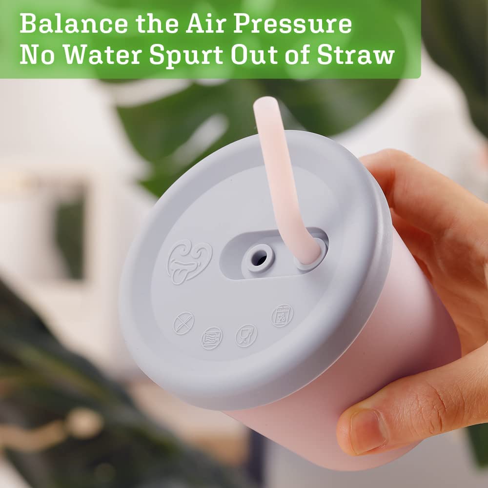 Haakaa Silicone Sippy Straw Cup (4 Colours) - Pupsik Singapore