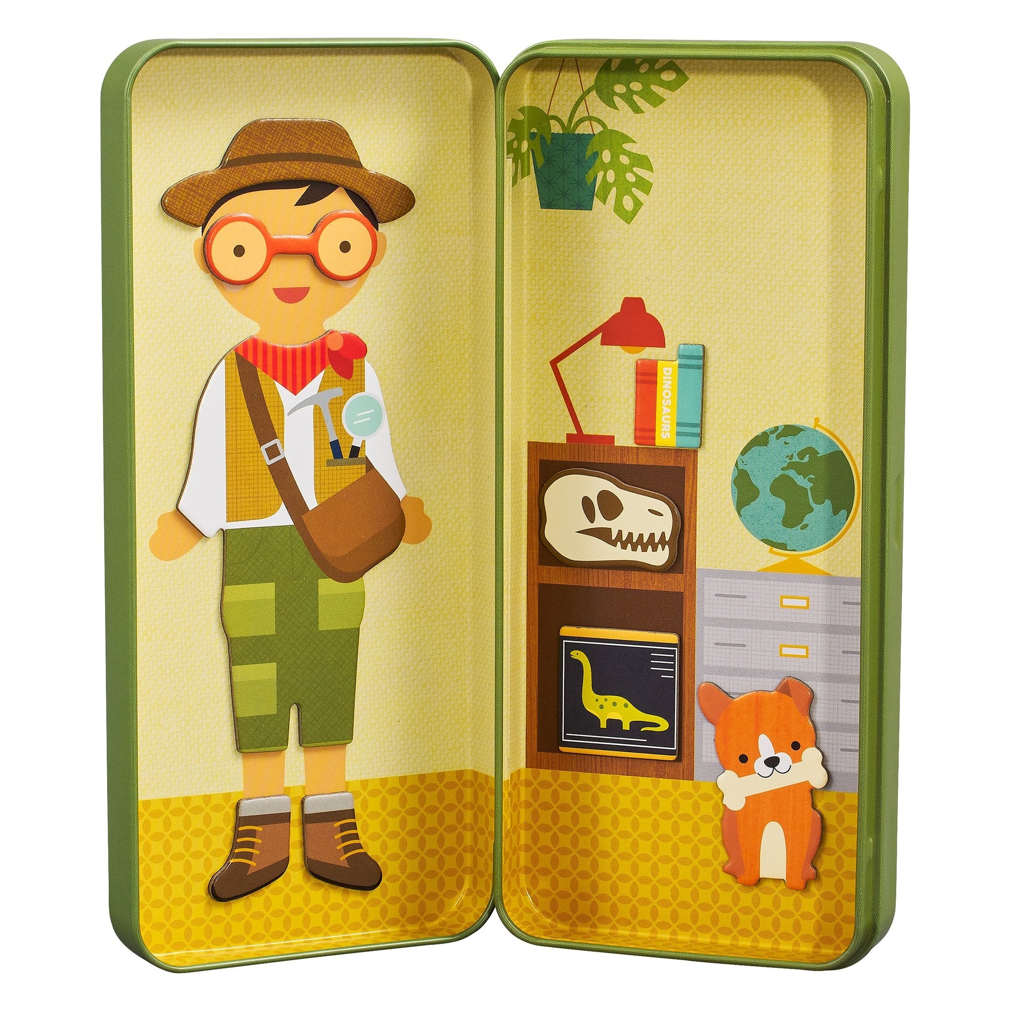 Petit Collage Shine Bright Magnetic Play Set - Dinosaur Discovery