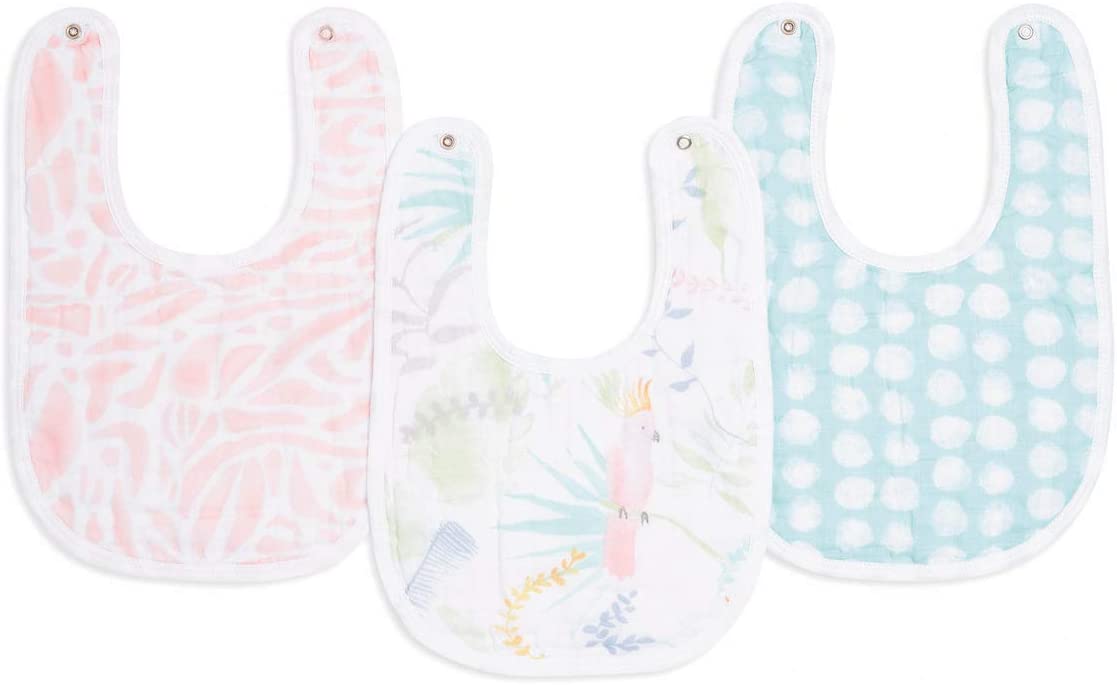 Aden Anais Essentials Snap Bib, 3pk (10 Designs)