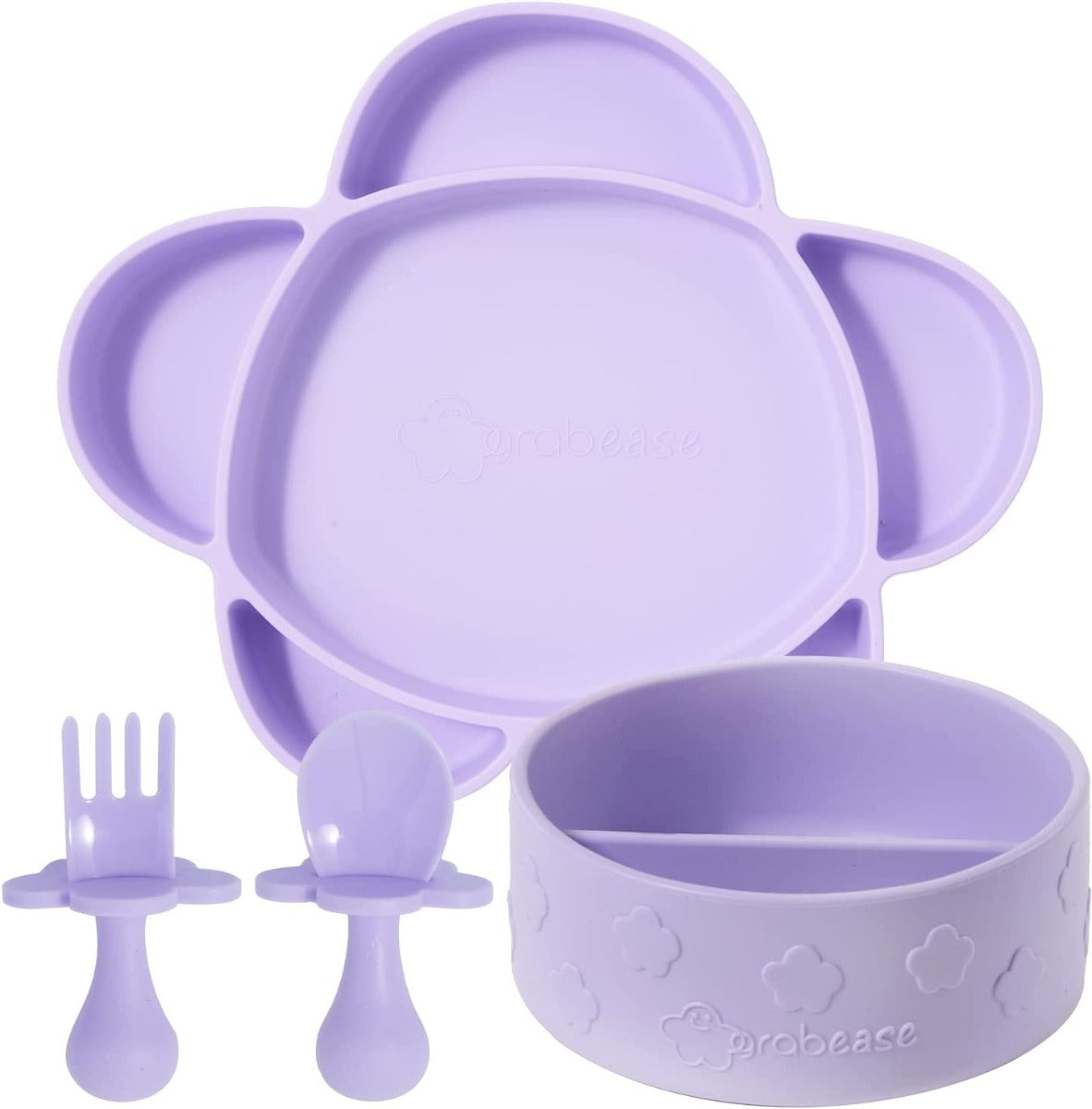 Grabease 4-Piece Self-Feeding Set (5 colors) - Pupsik Singapore