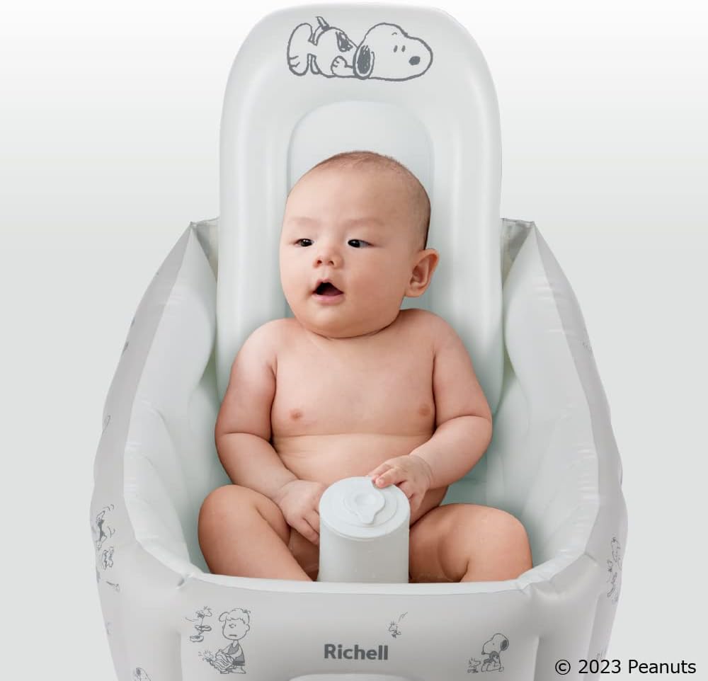Richell Soft Inflatable Baby Bath Tub Step Up (2 Designs)
