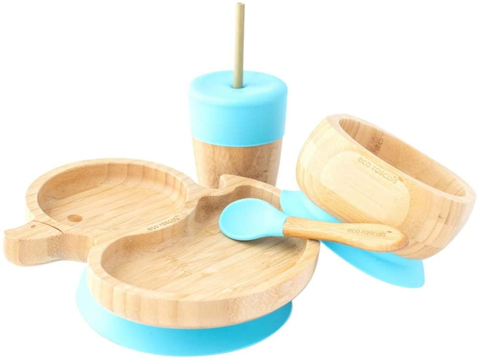 Eco Rascals Duck Tableware Gift Set (4 Colors) - Pupsik Singapore