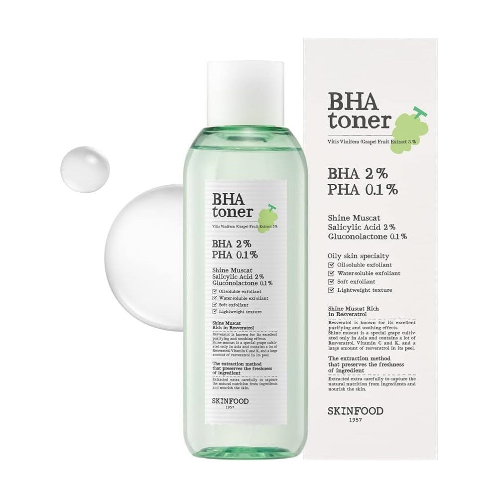 Skinfood Shine Muscat BHA Toner, 200ml (Exp 10/26)
