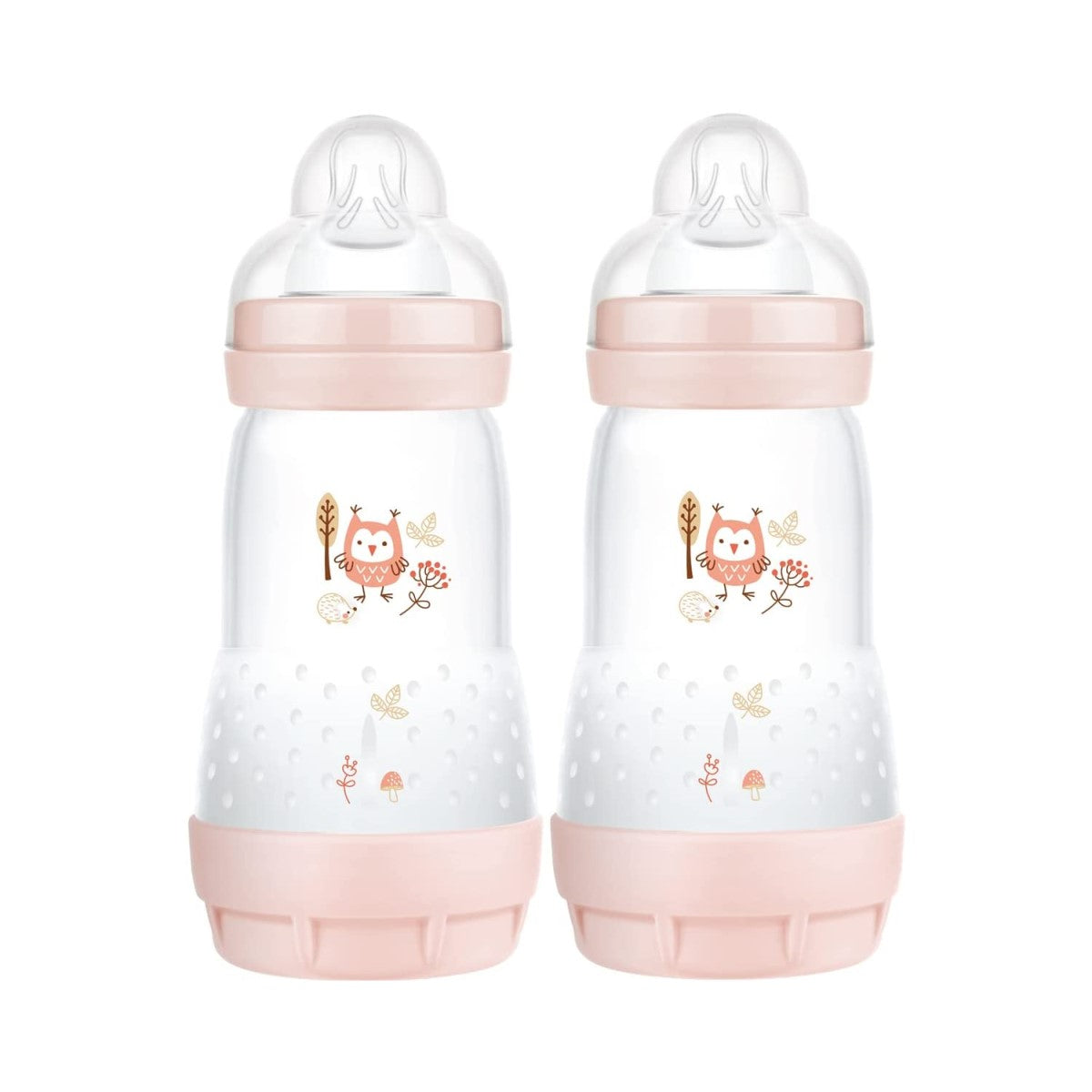MAM Easy Start Anti-Colic Milk Bottle, 2 x 260ml (3 Assorted Colours)