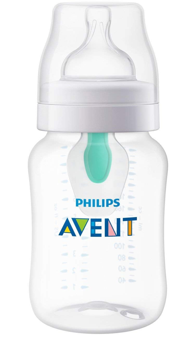 Philips Avent Anti-Colic Milk Baby Bottle with AirFree Vent, 9oz (3pk)