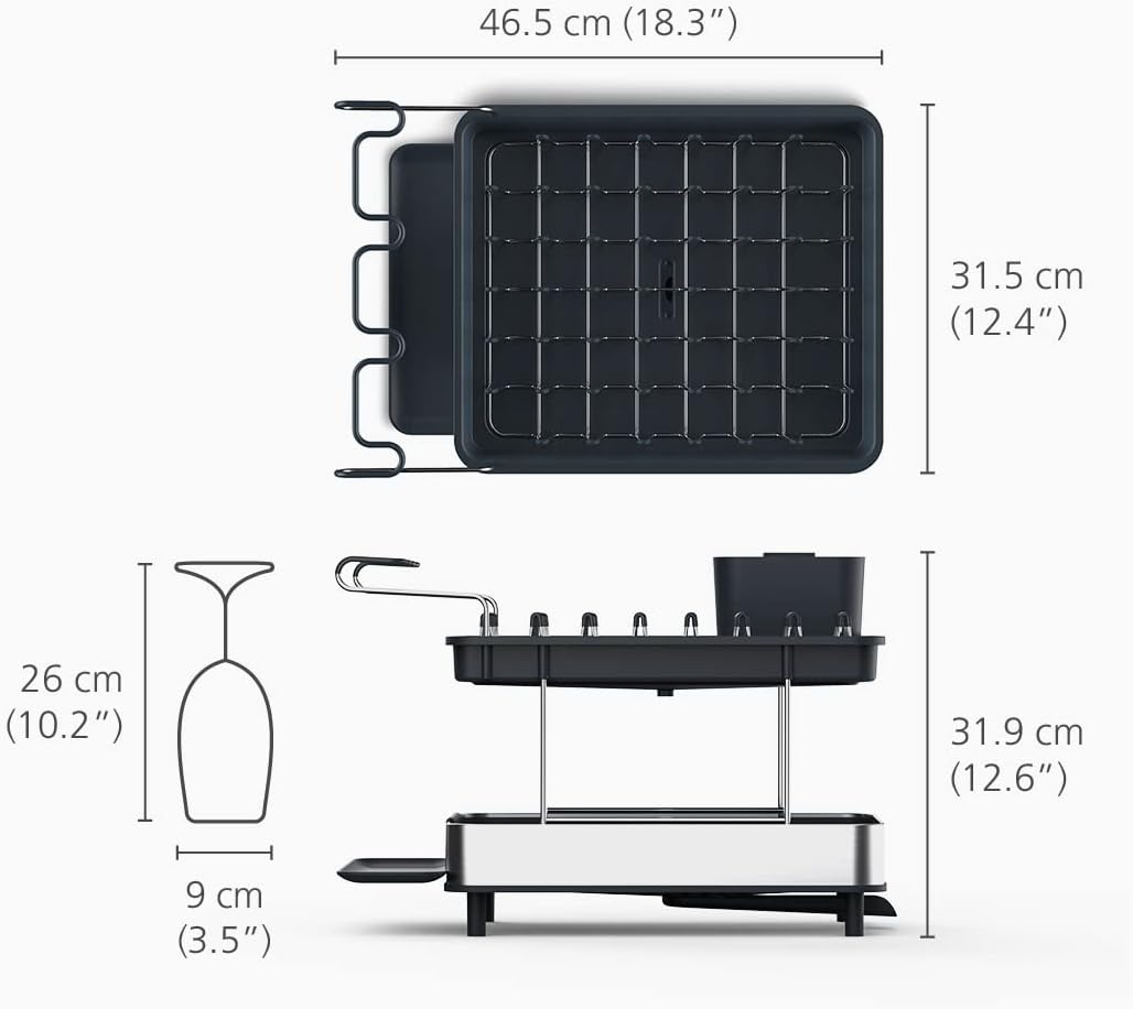 Joseph Joseph Excel Steel 2-Tier Dish Rack