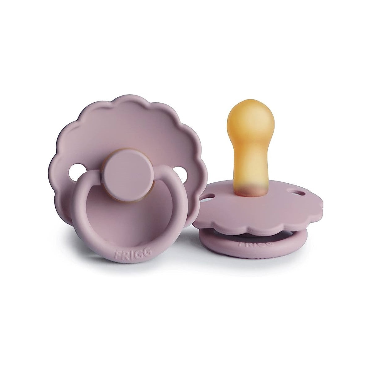 FRIGG Daisy Latex Baby Pacifiers, 1pk –  Soft Lilac (2 Sizes)