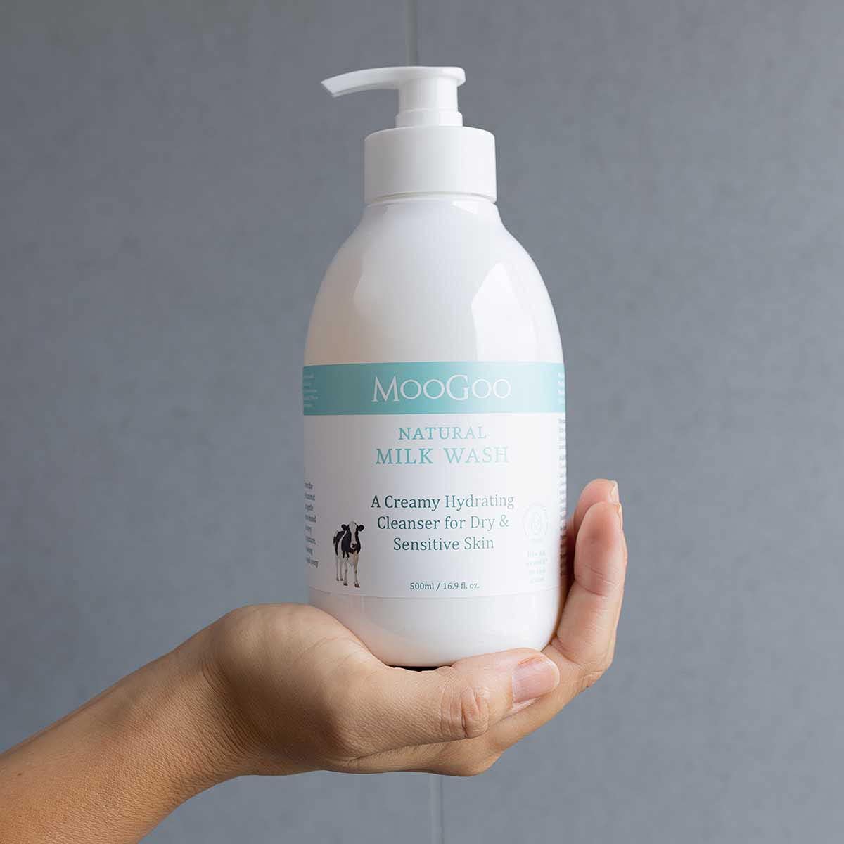 MooGoo Natural Milk Wash, 500ml (Exp 02/27)