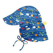 IPlay Flap Sun Protection Hat - Royal Blue Sea Friends (2 Sizes)