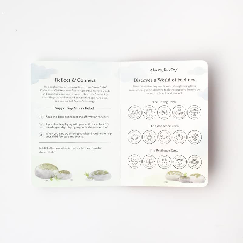 Slumberkins Alpaca Will Be There Board Book (Stress Relief)