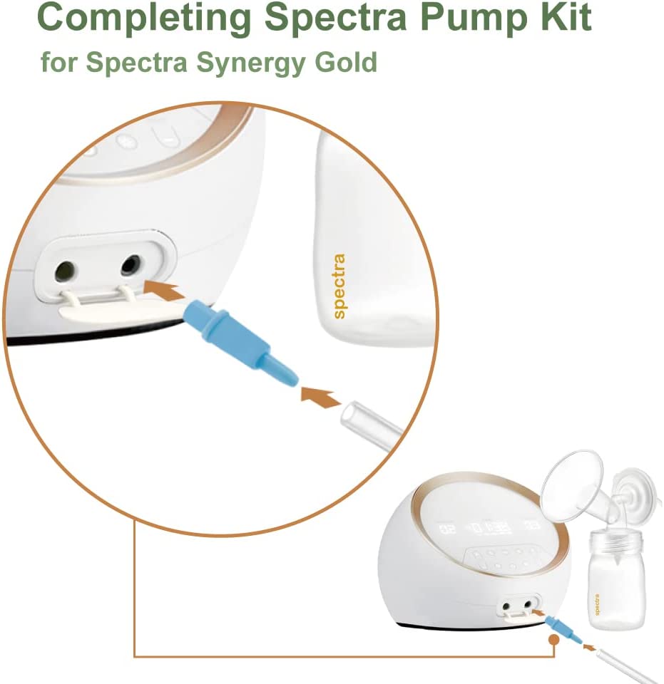 Maymom Tubing Adapters for Spectra Synergy Gold Dual to Adapt to Spectra Tubing, 2pk