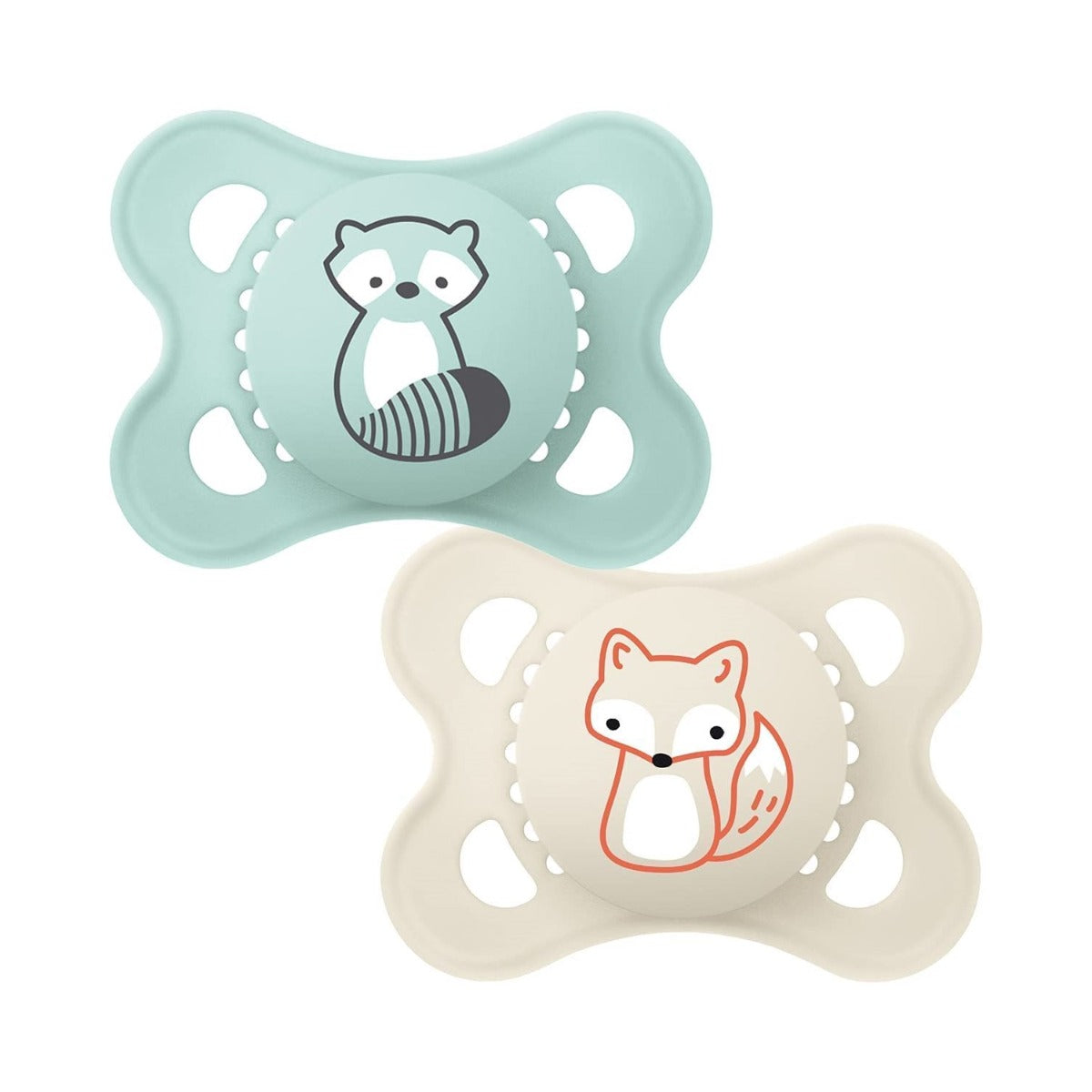 MAM Original Start Pacifier with Case, 2pk (2-6M) - 2 Assorted Designs