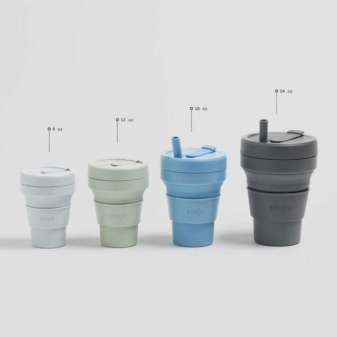 Stojo Silicone Collapsible Cup 12oz - Mint