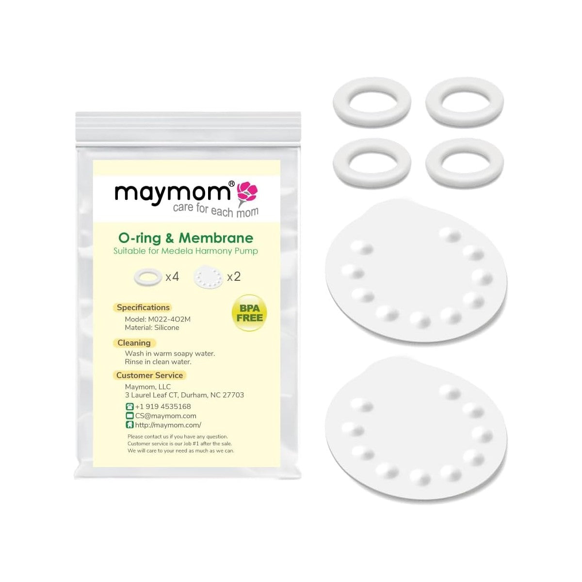 Maymom Replacement O-Rings & Membranes for Medela Harmony