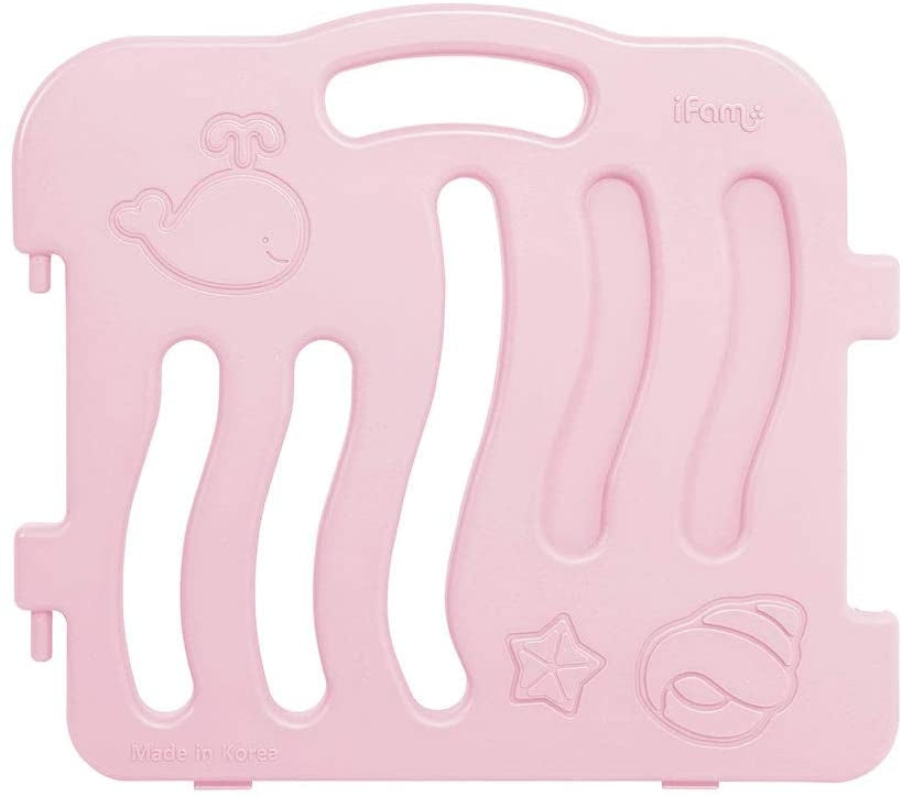 IFAM Shell Baby Play Yard & Door (8pc) - Pink/White