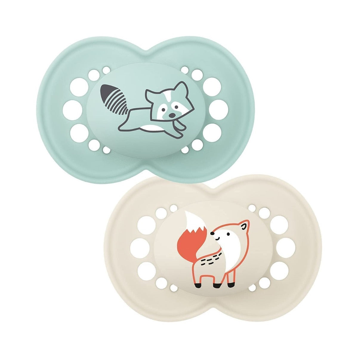MAM Original Start Pacifier with Case, 2pk (6M+) - 3 Assorted Designs