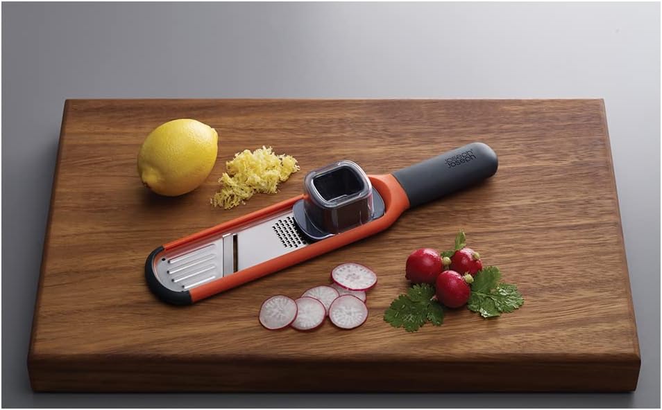 Joseph Joseph Handi-Grate Orange 2-in-1 Mini Grater & Slicer