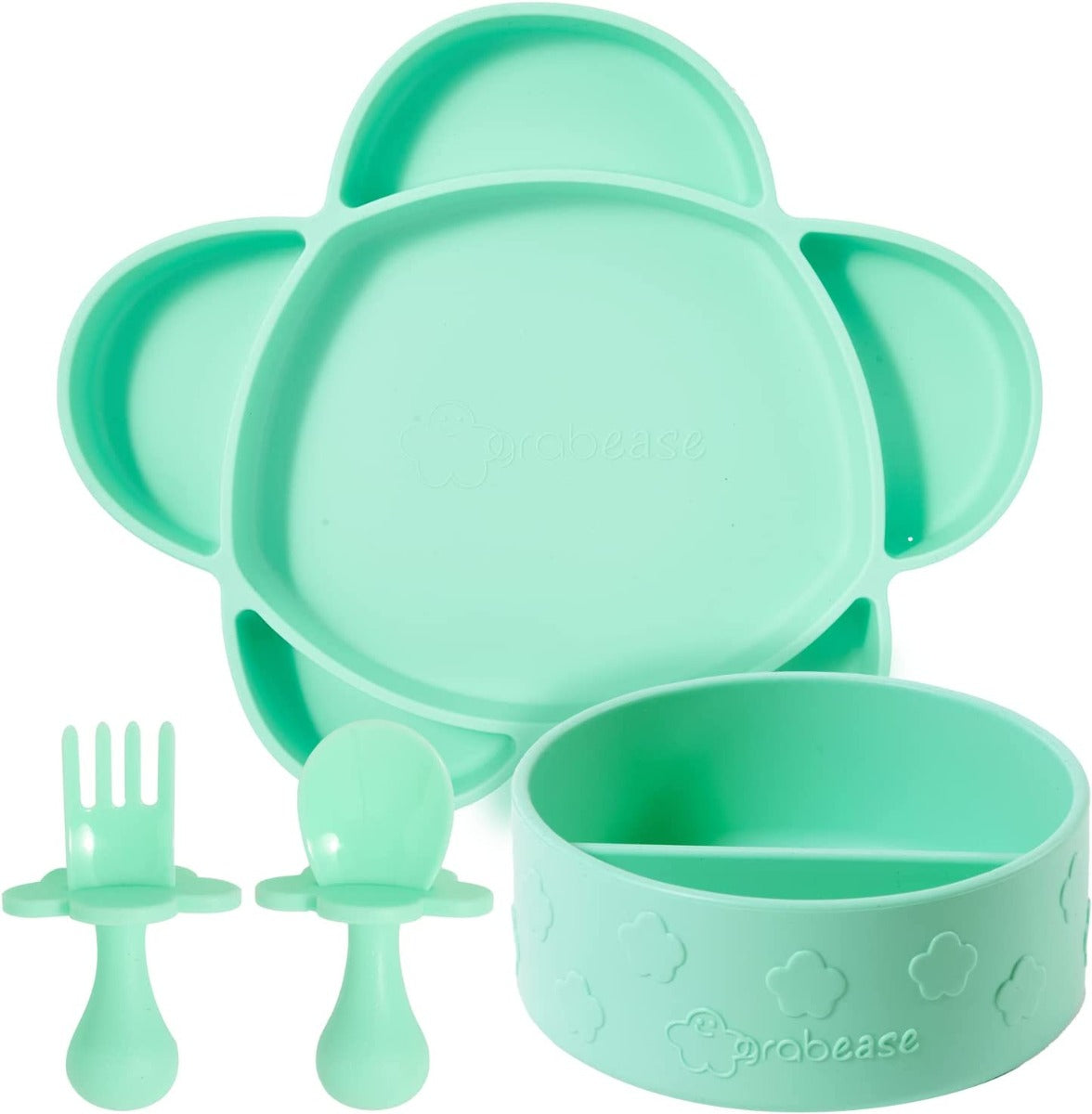 Grabease 4-Piece Self-Feeding Set (5 colors) - Pupsik Singapore