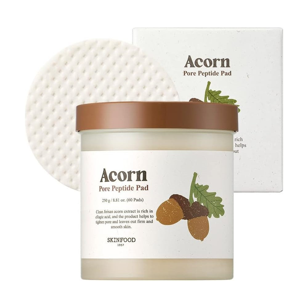 Skinfood Acorn Pore Peptide Pads, 60pcs (Exp 04/27)