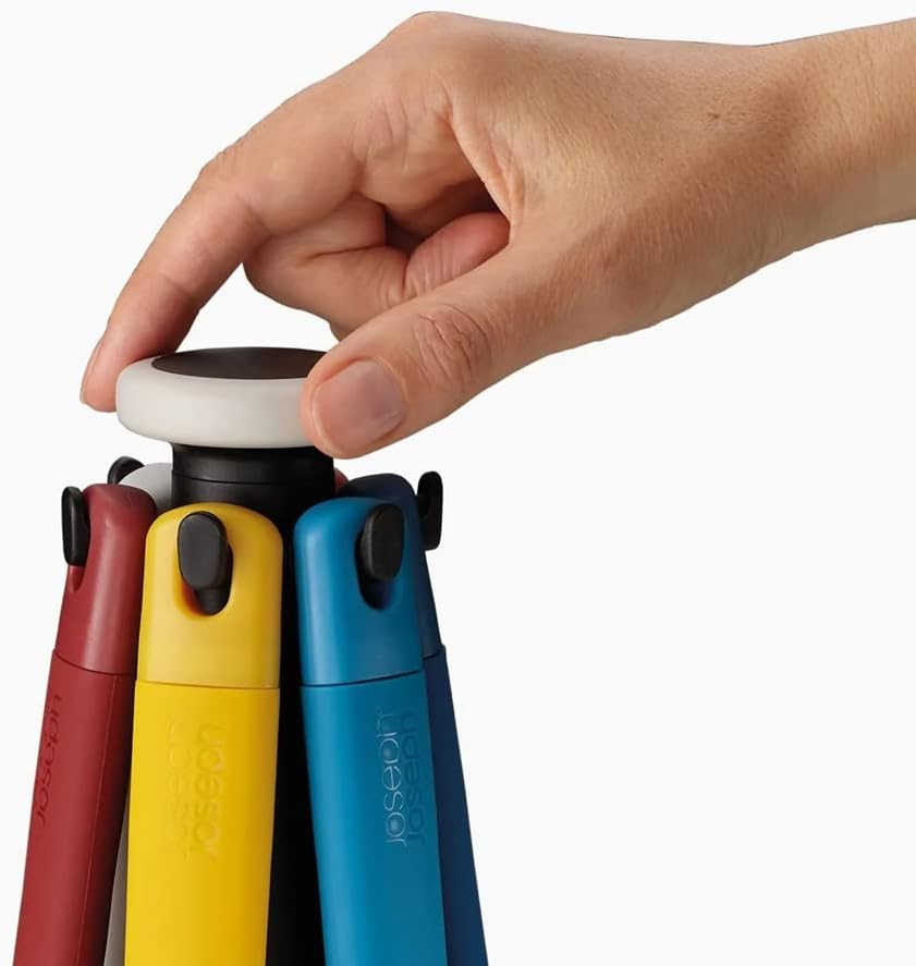 Joseph Joseph Elevate 6-piece Multicolour Utensil Set with Carousel Storage Stand