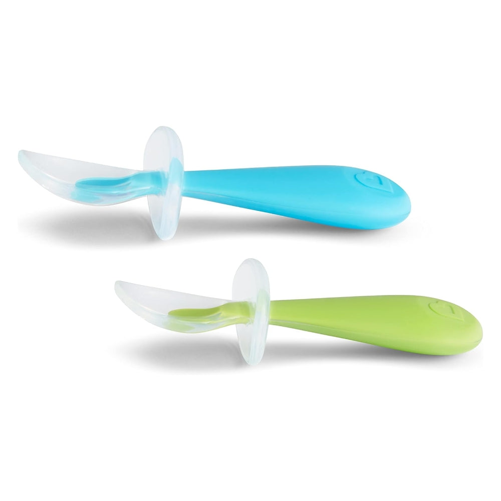 Munchkin Gentle Scoop Silicone Training Spoons, 2pk (2 Colors)