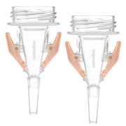 Maymom Breastmilk Storage Bag Adapters for Wide Neck Flange - 2nd Gen (2pc)