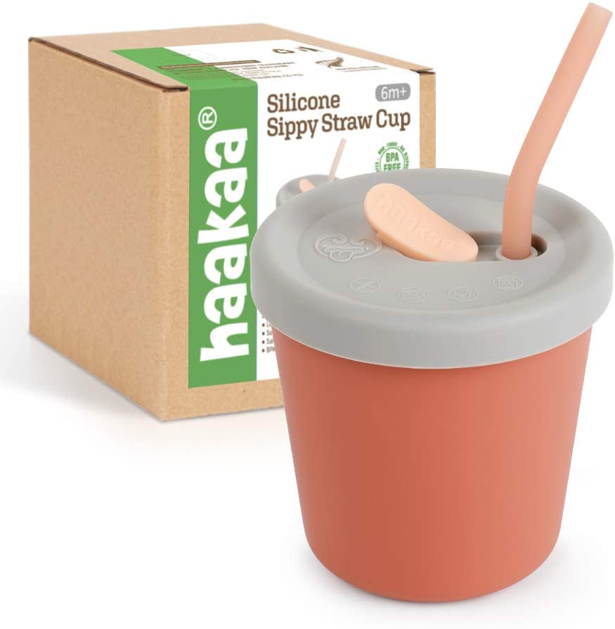 Haakaa Silicone Sippy Straw Cup (4 Colours)
