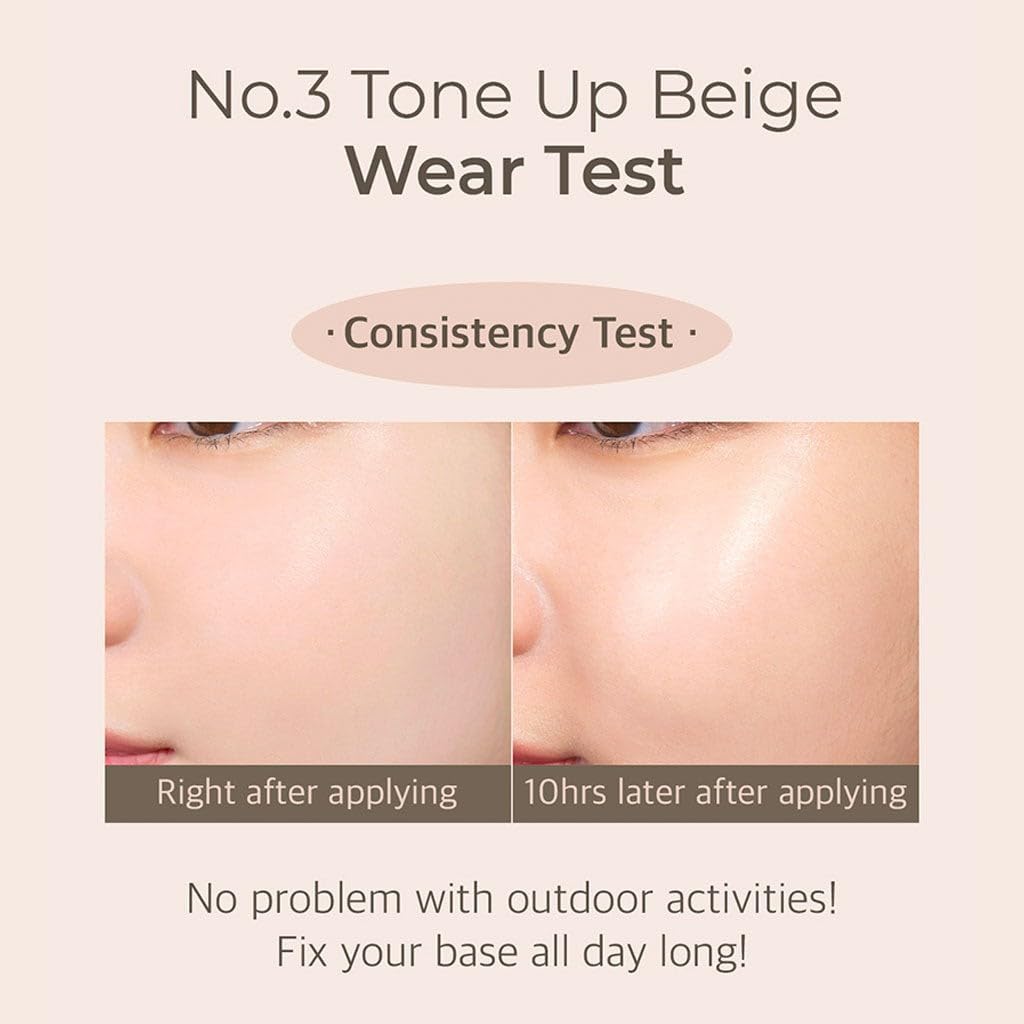 numbuzin No. 3 Porcelain Base-skip Tone Up Beige SPF50+ PA++++, 50ml (Exp 10/26)