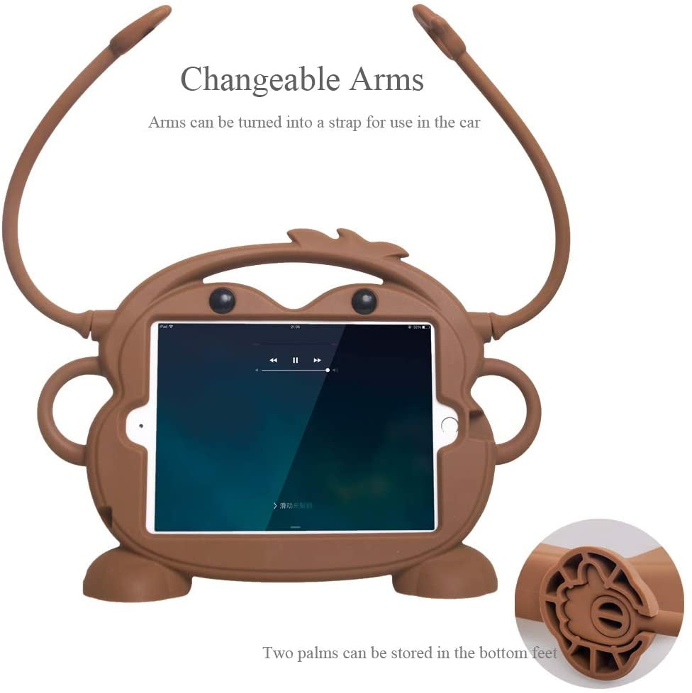 Monkey Silicone Bumper Case for iPad Mini 1/2/3/4/5 – 7.9inch - Brown - Pupsik Singapore