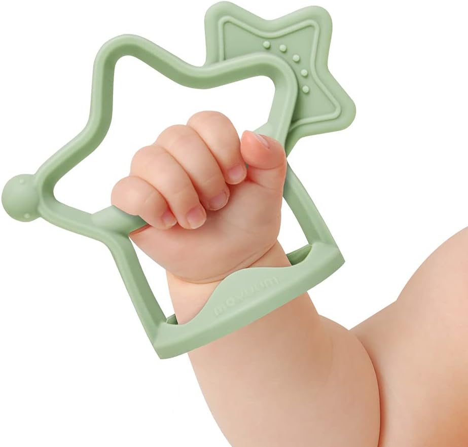 Moyuum Silicone Baby Wristband Teether Gift Set (2 Teethers + 1 Case) - 5 Designs