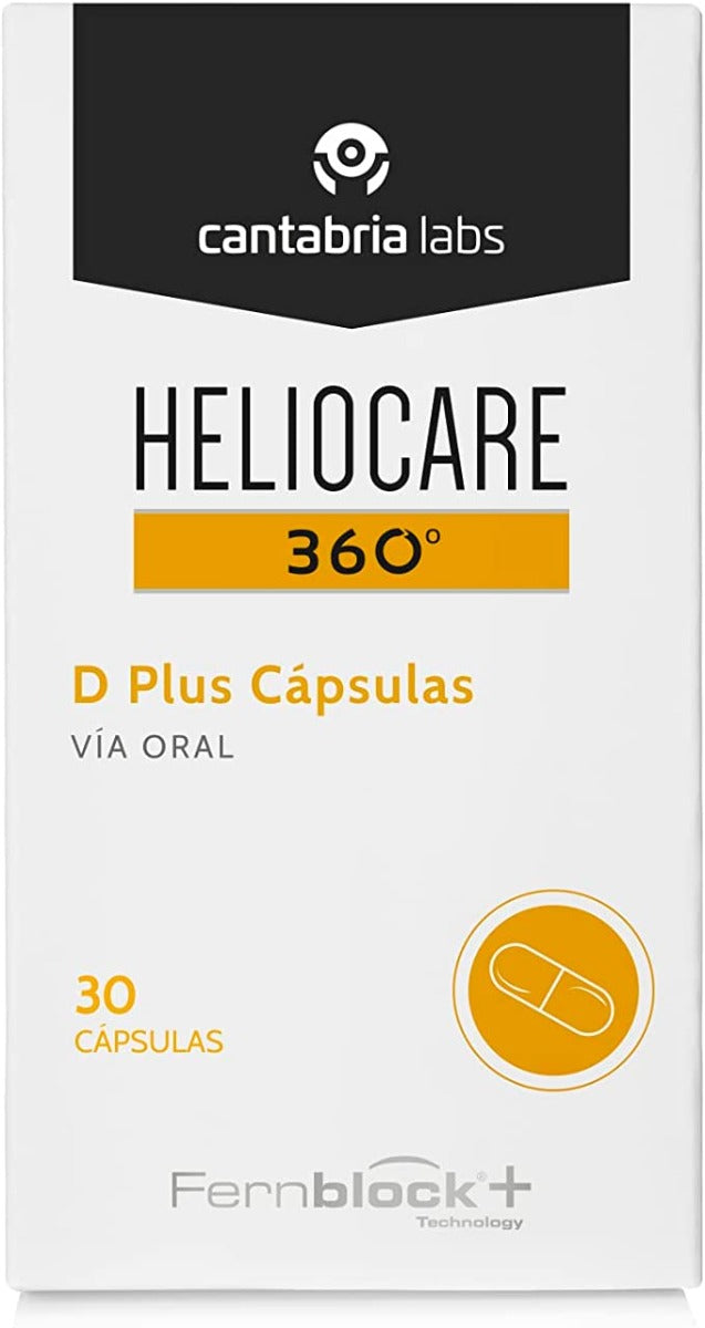 Heliocare 360º D Plus Capsules Sunscreen, EU (30 caps) - Exp 07/26