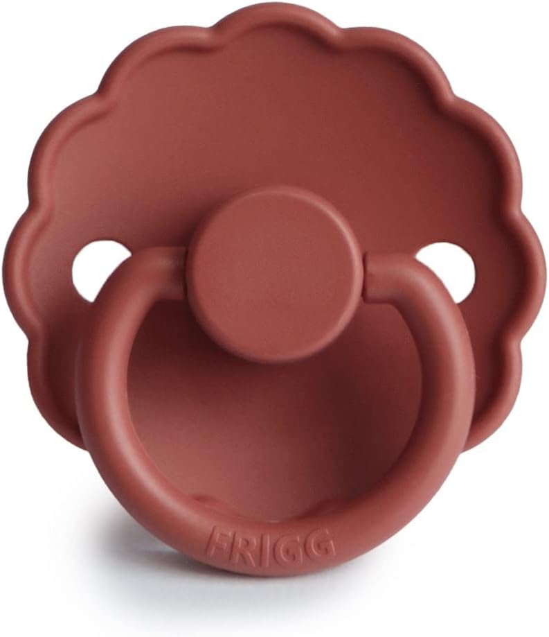 FRIGG Daisy Latex Baby Pacifiers, 1pk –  Baked Clay (2 Sizes)