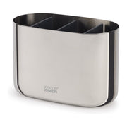 Joseph Joseph EasyStore Luxe Stainless Steel Toothbrush Caddy, Large